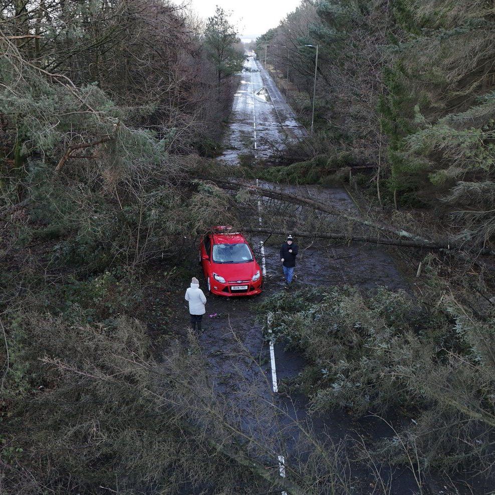 Thousands in Ireland still without power after Storm Éowyn, as more wild weather wallops UK, France